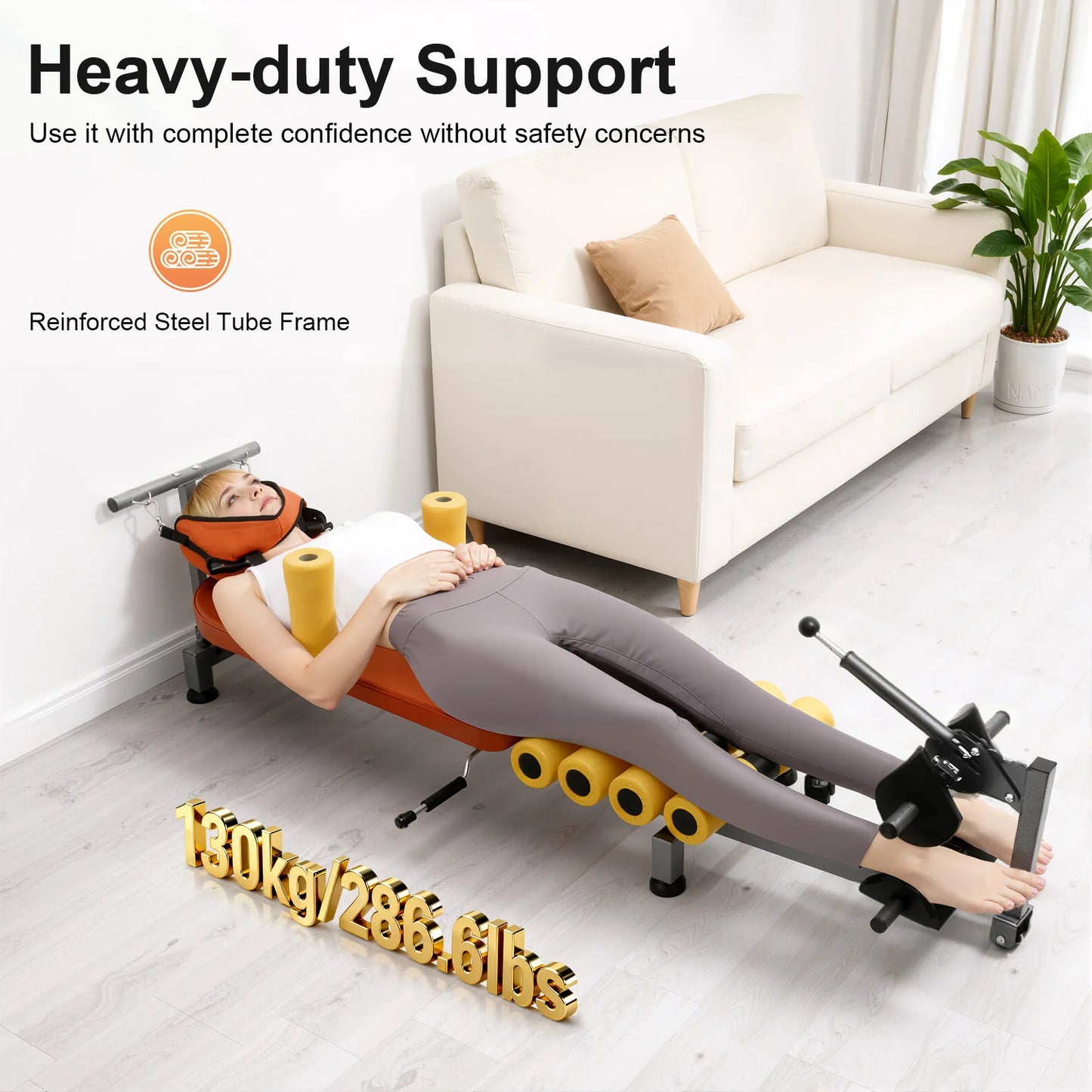 Adjustable Back Stretch Bench For Spinal Decompression And Neck Pain Relief