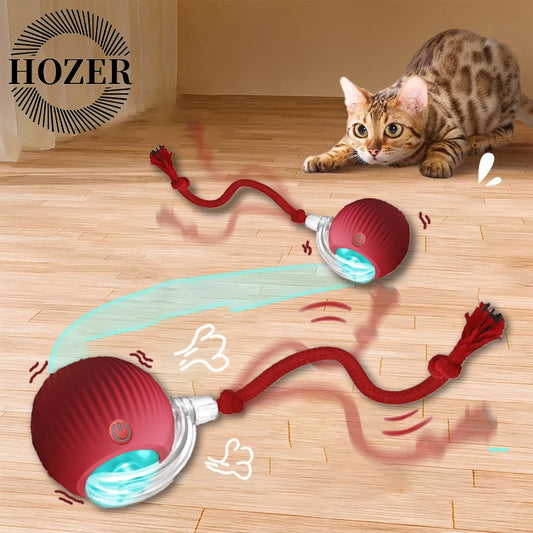 Interactive Cat Ball Toy Automatic Rolling Rechargeable Smart Pet Toy