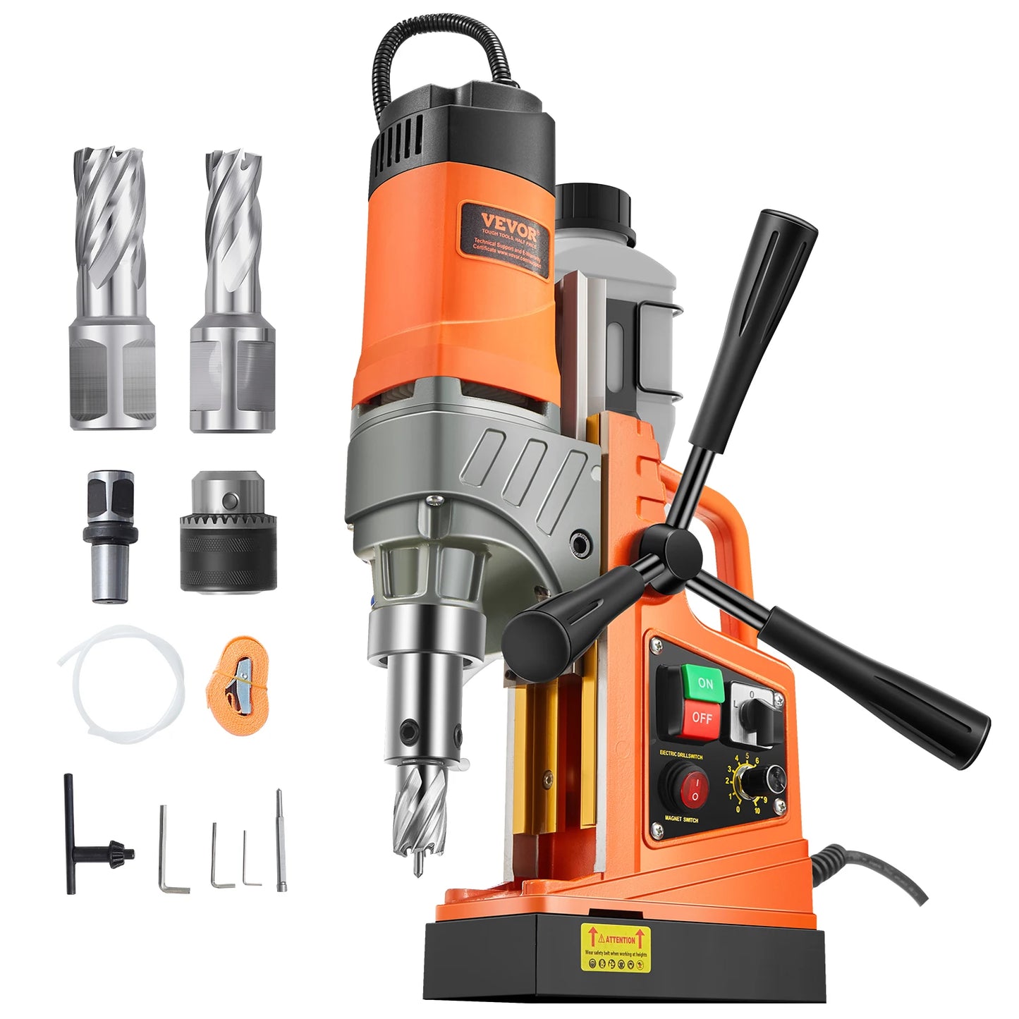 SucceBuy Magnetic Drill 1450W Portable Drill Press With Variable Speed