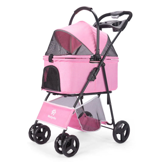 3 In 1 Pet Stroller With Removable Carrier For Small And Medium Pets