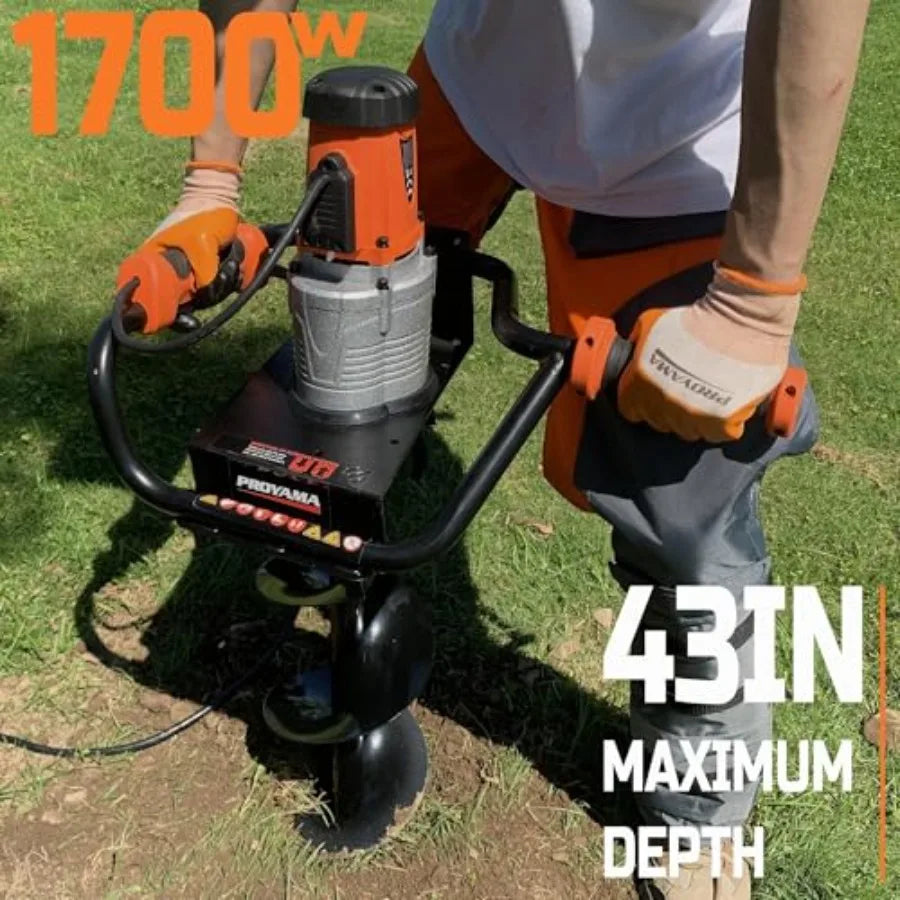 SHXI Electric Post Hole Digger 1700W Corded Earth Auger