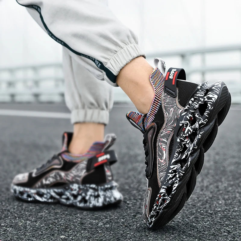 Men's Casual Breathable Sneakers TPU Outsole Running Shoes
