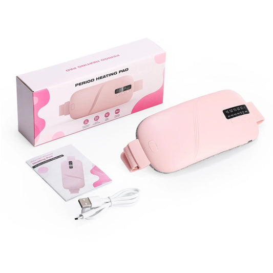 PASTSKY 5 Modes Electric Heating Waist Massage Belt For Menstrual Cramps Relief