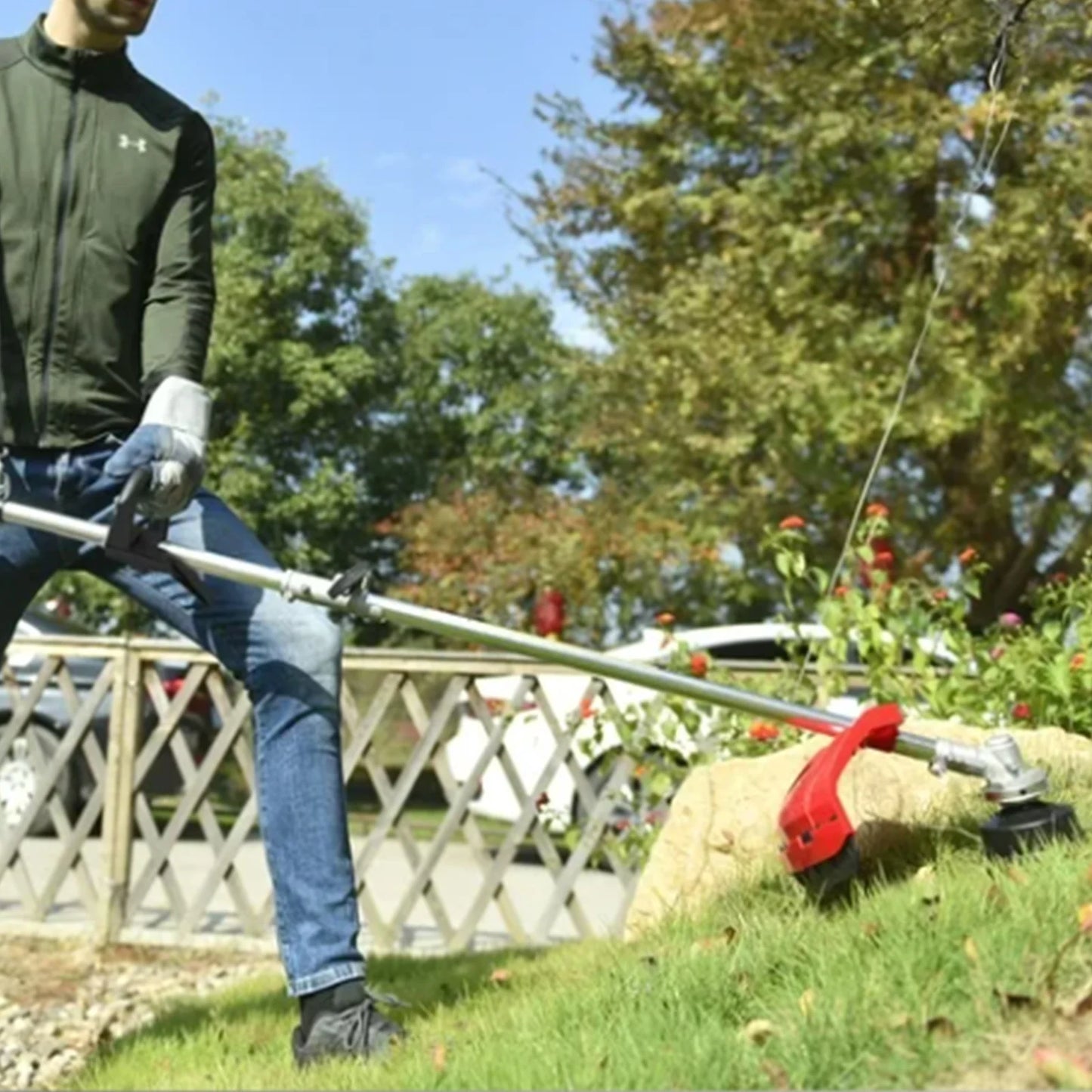 4 Stroke Gas Weed Eater 31cc Straight Shaft Trimmer