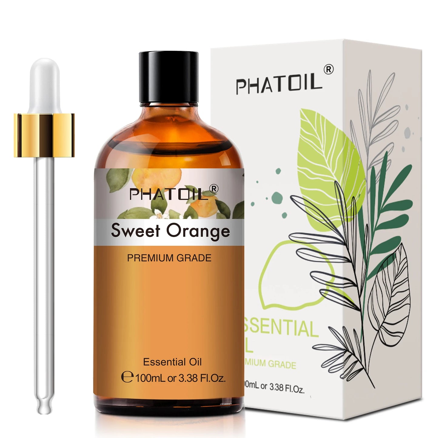 PHATOIL Pure Natural Essential Oils Lavender Jasmine Vanilla Eucalyptus