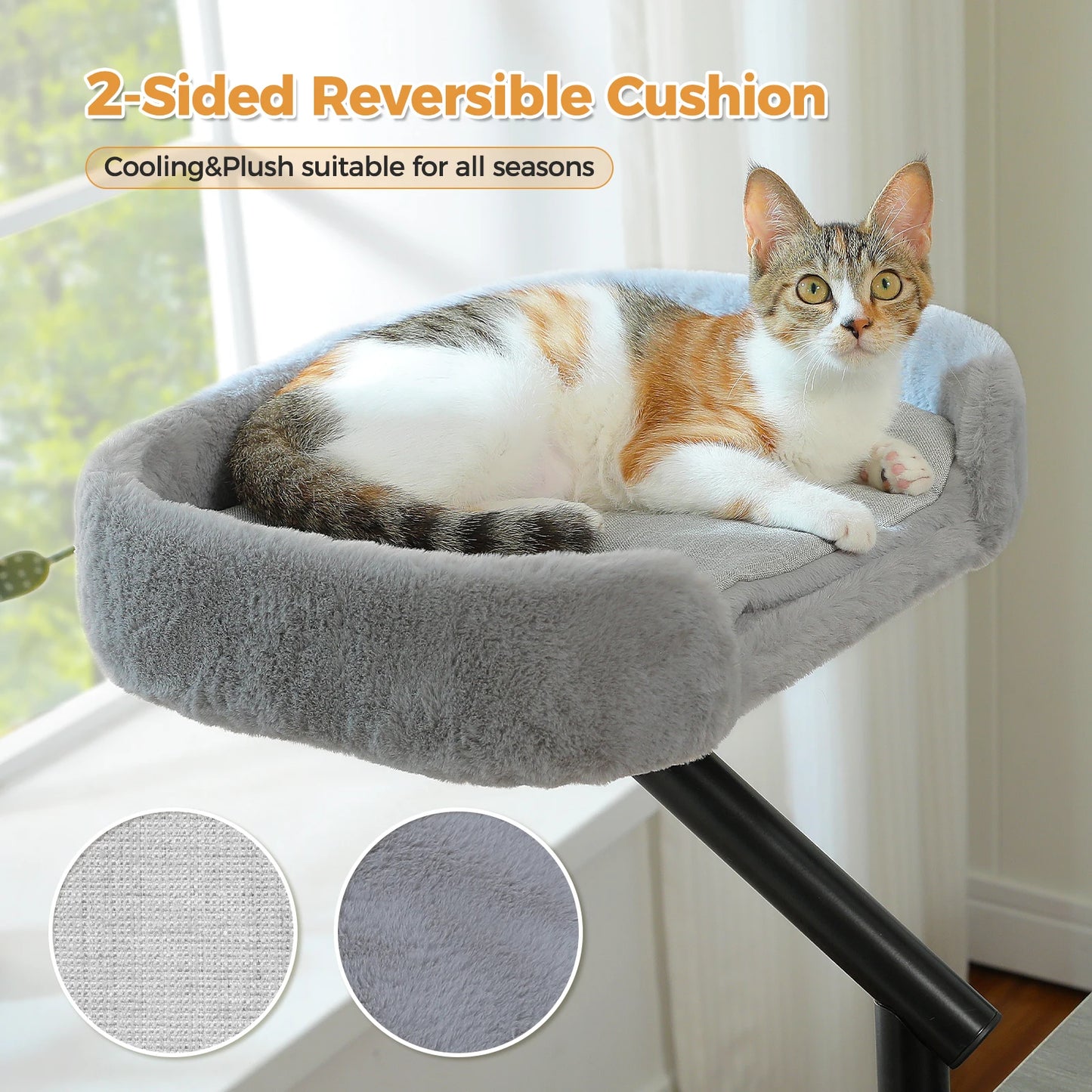 PAWZ Road Cat Desk Bed 360 Rotating Hammock for Desk
