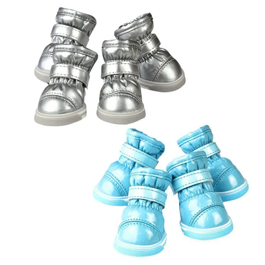Winter Warm Dog Shoes For Small Dogs Waterproof Snow Boots