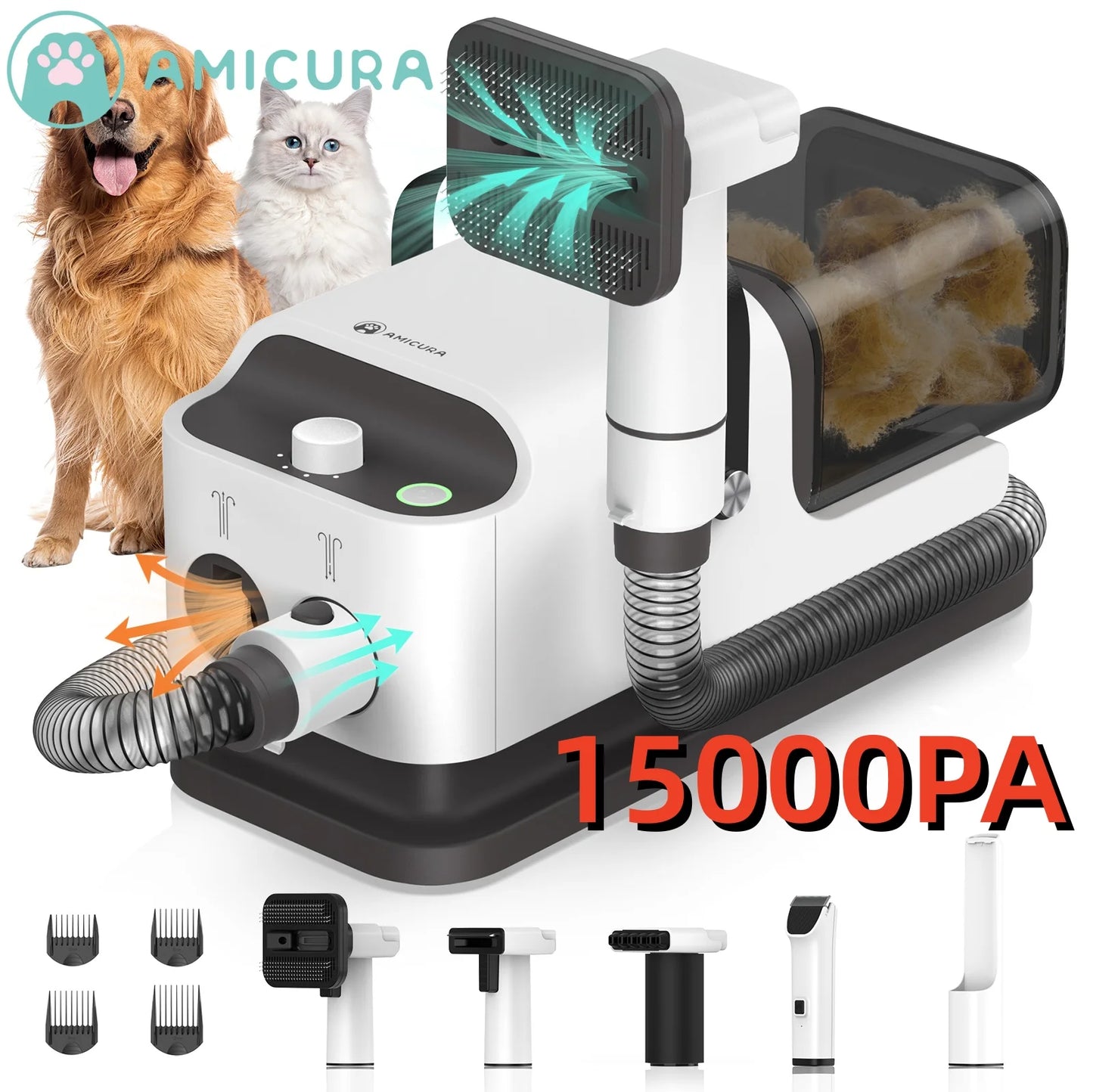 P1 Vacuum Cleaner And Hair Dryer For Pet Grooming Kit