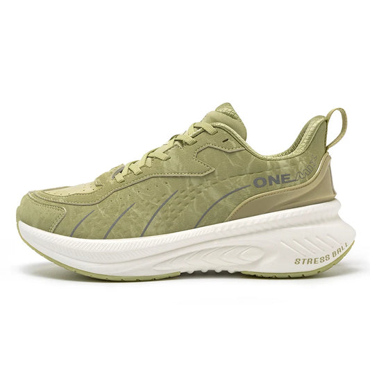 Onemix Waterproof Leather Running Shoes For Women Breathable Cushioned Comfort