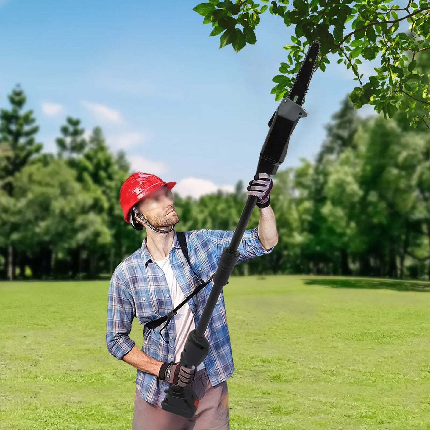 Cordless Electric Pole Chain Saw for Tree Branches and Limbs