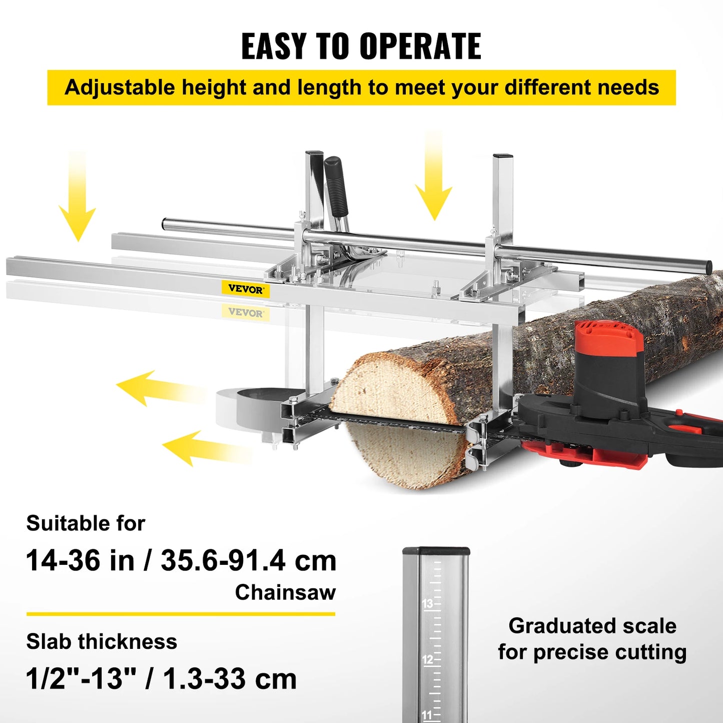Portable Chainsaw Mill For Planking And Lumber Cutting