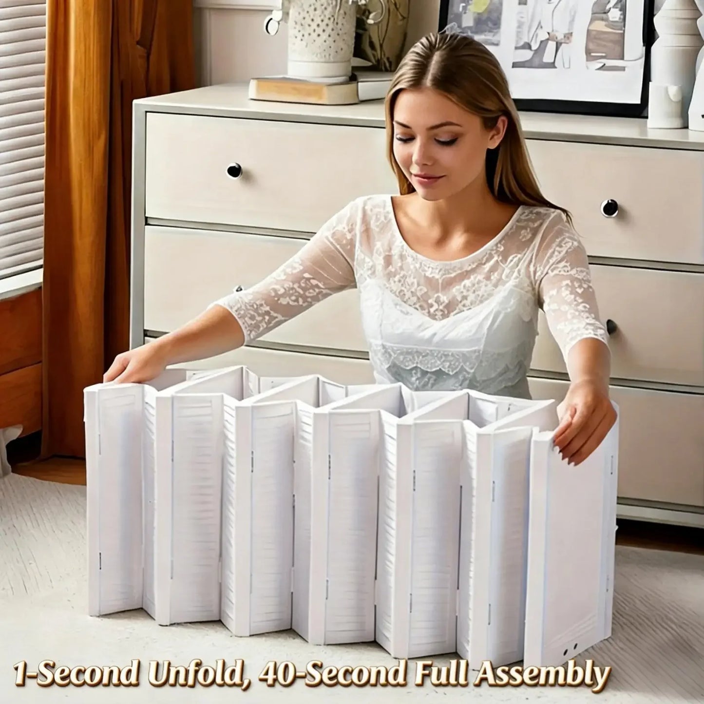 Foldable Six-Layer Transparent Shoe Box Storage Organizer Stackable